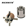 Rigging Hardware Stainless Steel 316 Wire Rope Cross Trellis Clamp 5mm Wire Cross Clips Wire Rope Clamp