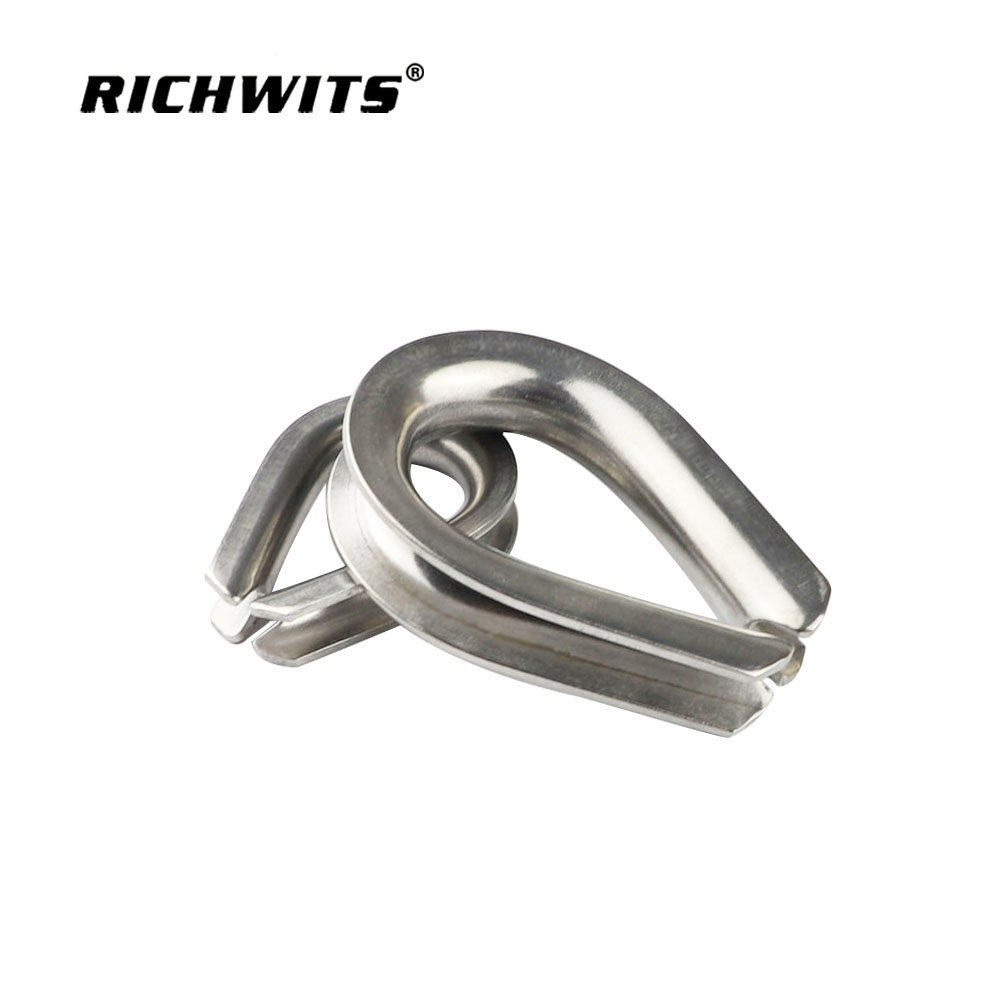 Boat Hardware Rigging Thimble Stainless Steel Rigging Wire Rope Thimble for Clip