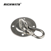 Rigging Hardware Stainless Steel 304 Round Deck Pad Eye Plate Ceiling Wall Mount Hanging Hammock Swing Hook