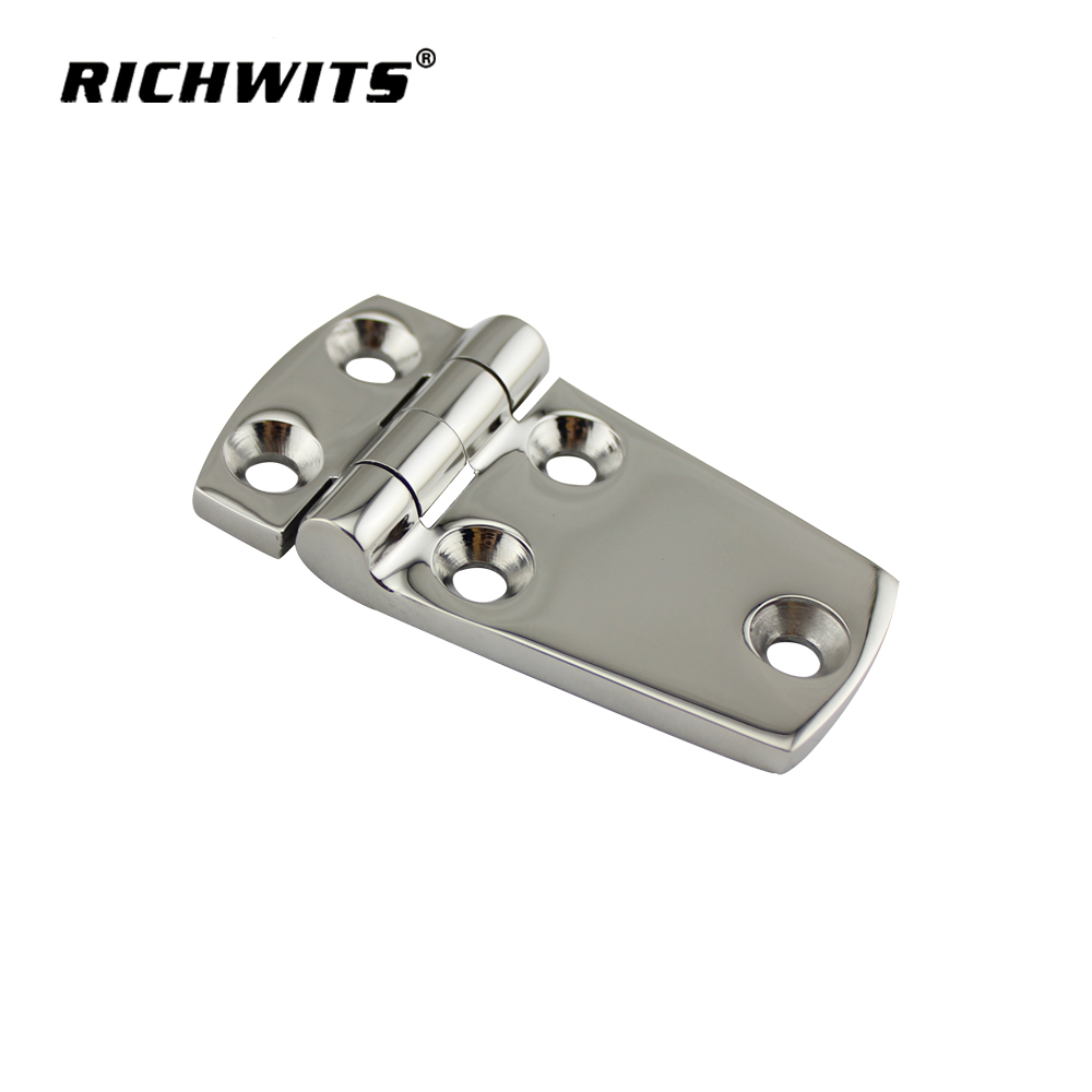 Marine Hardware 316 Stainless Steel Heavy Duty Casting Mirror Polish Door Butt Hinge for Boat Yacht