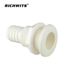 Boat Through Hull Connector ABS Plastic Thru Hull Bilge Pump Drain Vent Hose