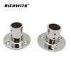  316 Stainless Steel Marine Hardware 90 Degree Round Rail Base for Ship Yacht