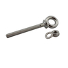 HX Long Thread Lifting Screw Eye Bolt Rigging Hardware Eye Bolts and Nut Lock Stainless Steel 316