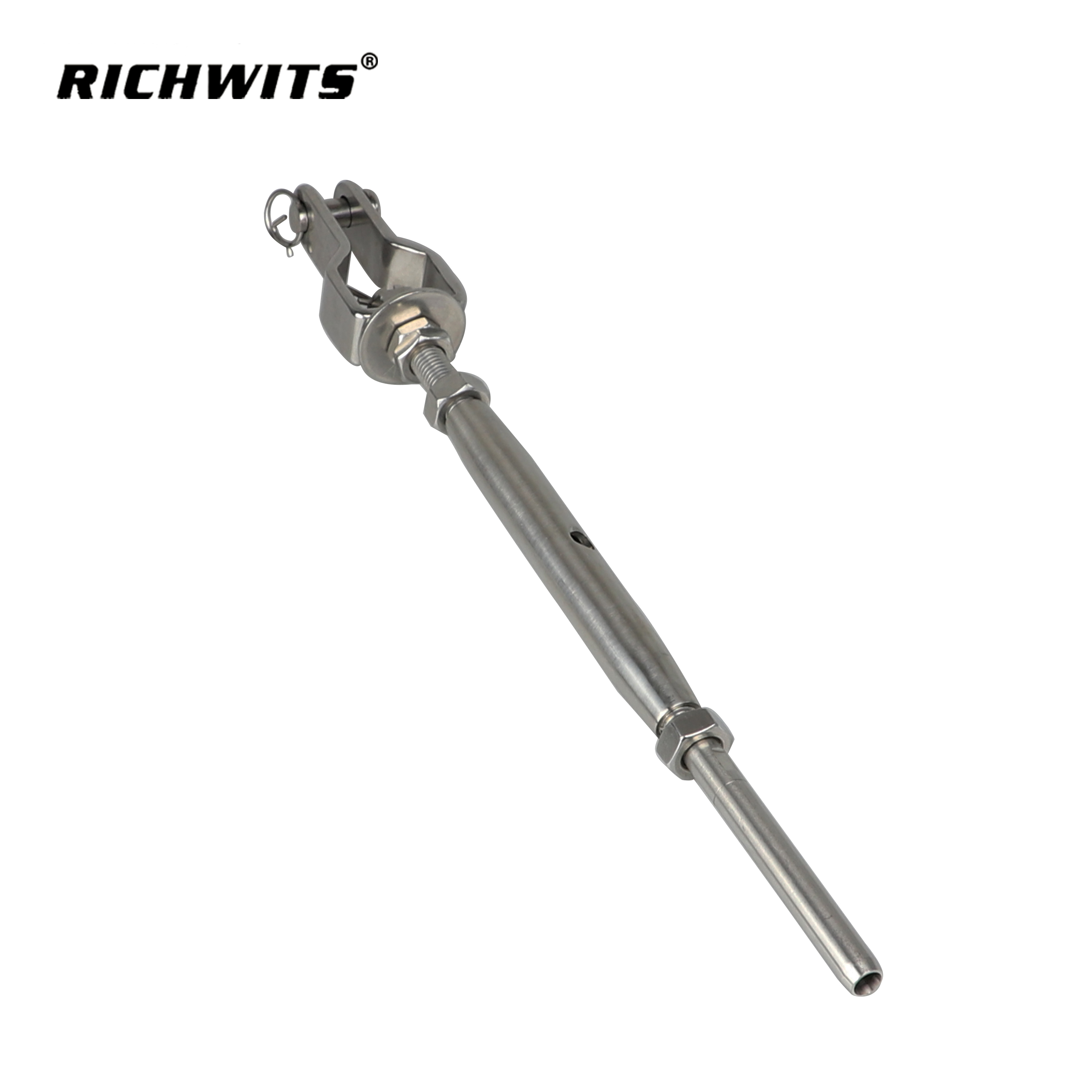 Factory Price Rigging Hardware Stainless Steel316 Closed Body Turnbuckle Jaw to Plain Bar