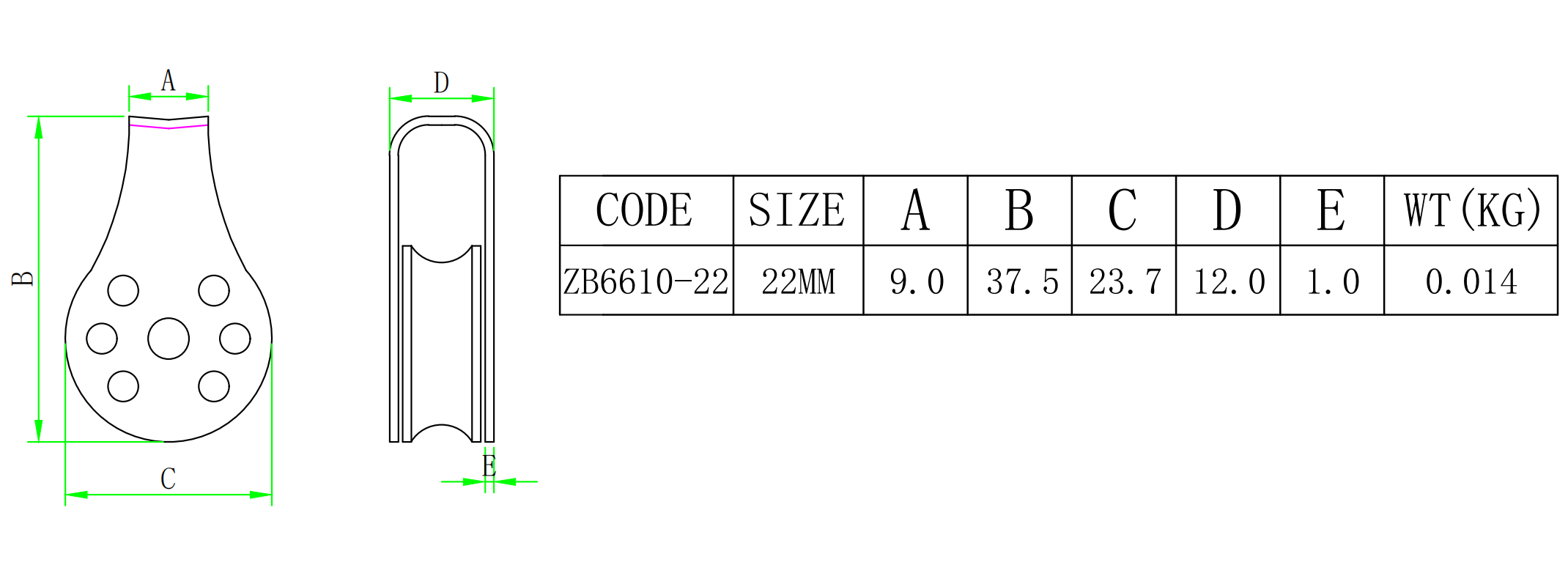 ZB6610 610size