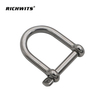 Stainless Steel 316 Electropolishing D Type Widened Safety Shackle Chain Accessories