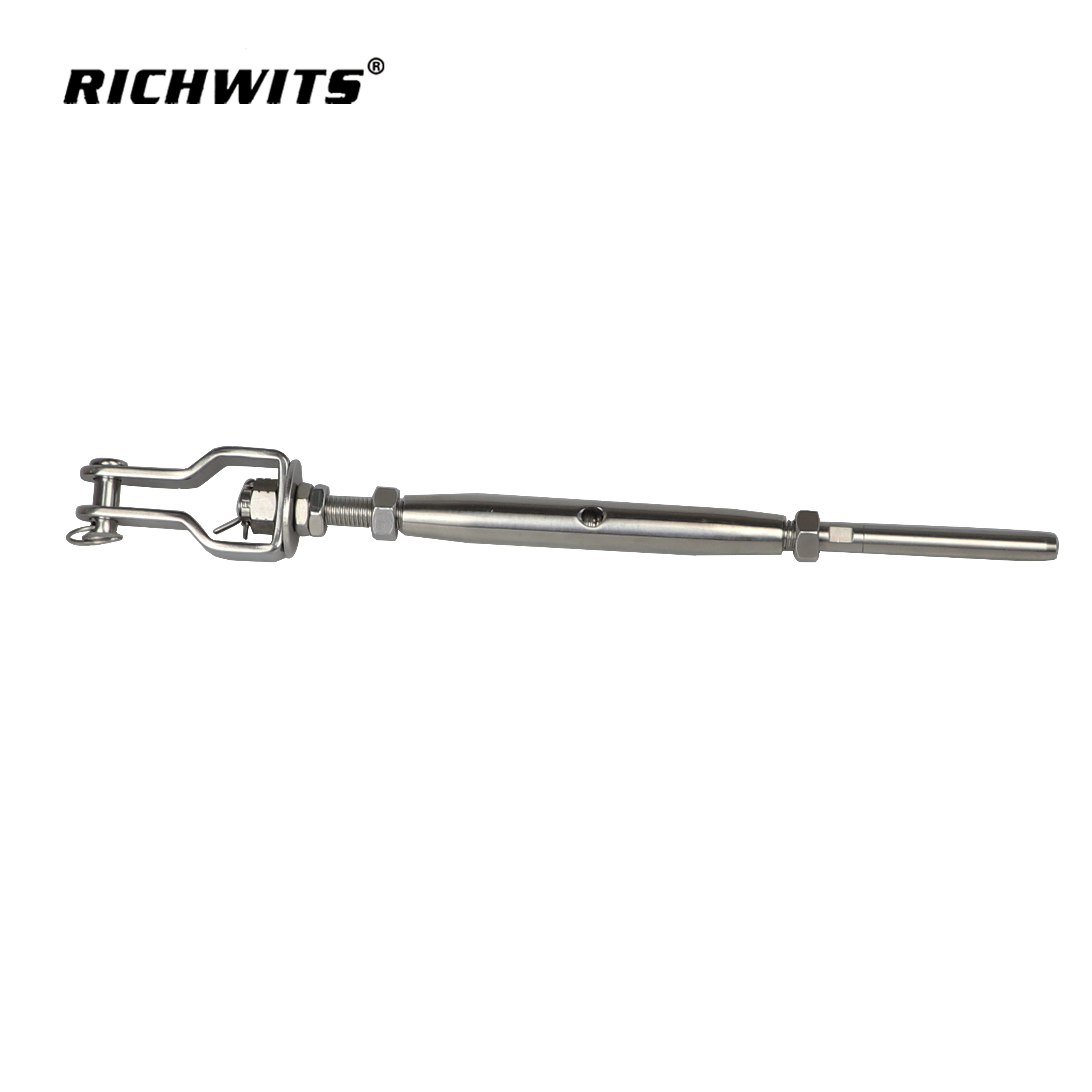 Factory Price Rigging Hardware Stainless Steel316 Closed Body Turnbuckle Jaw to Plain Bar