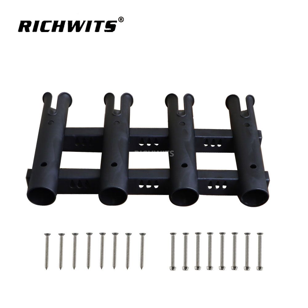 Marine Fishing Rod Holder Bracket Plastic Tube 4 Rod Rack Boat