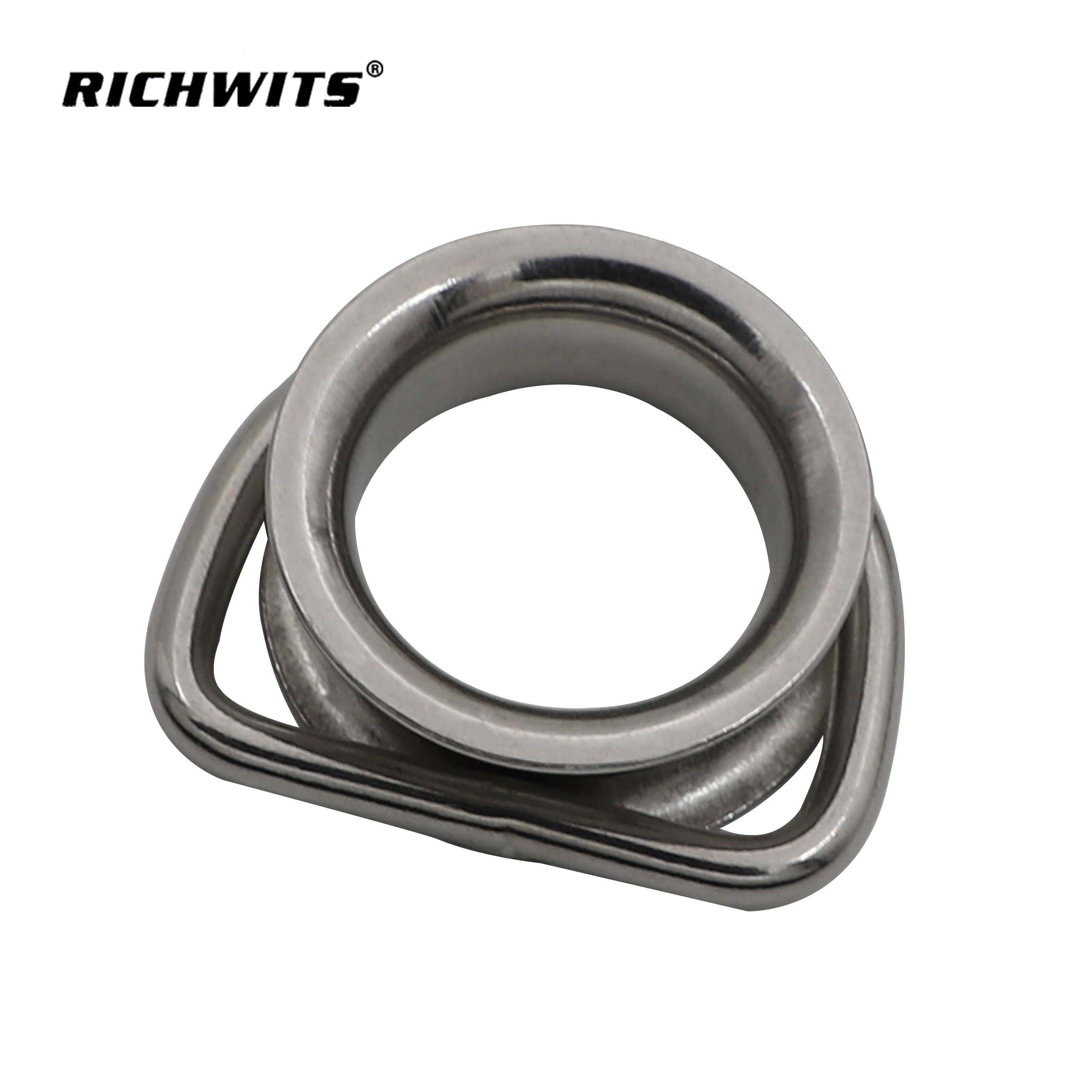 316 Stainless Steel D Ring Thimble Sun Shade Sail Corner Fitting Wire Rope Protector