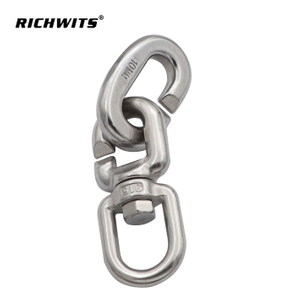Stainless Steel 316 Marine Rope C Shape Figure 8 Chain Quick Connect Swivel Ring