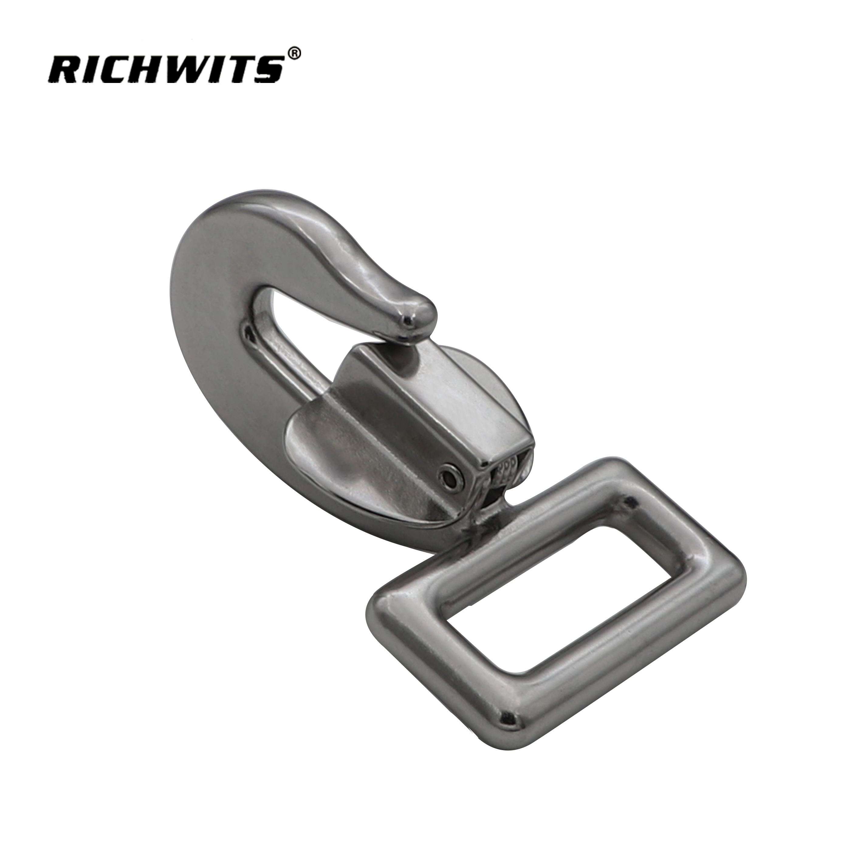 Factory Price Rigging Hardware 304 Stainless Steel Square Eye Snap Hook