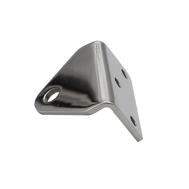OEM 316 Stainless Steel L Shape Triangle Mounting Bracket, Marine Hardware 90 Degree Corner Support Bracket for Yacht Boat