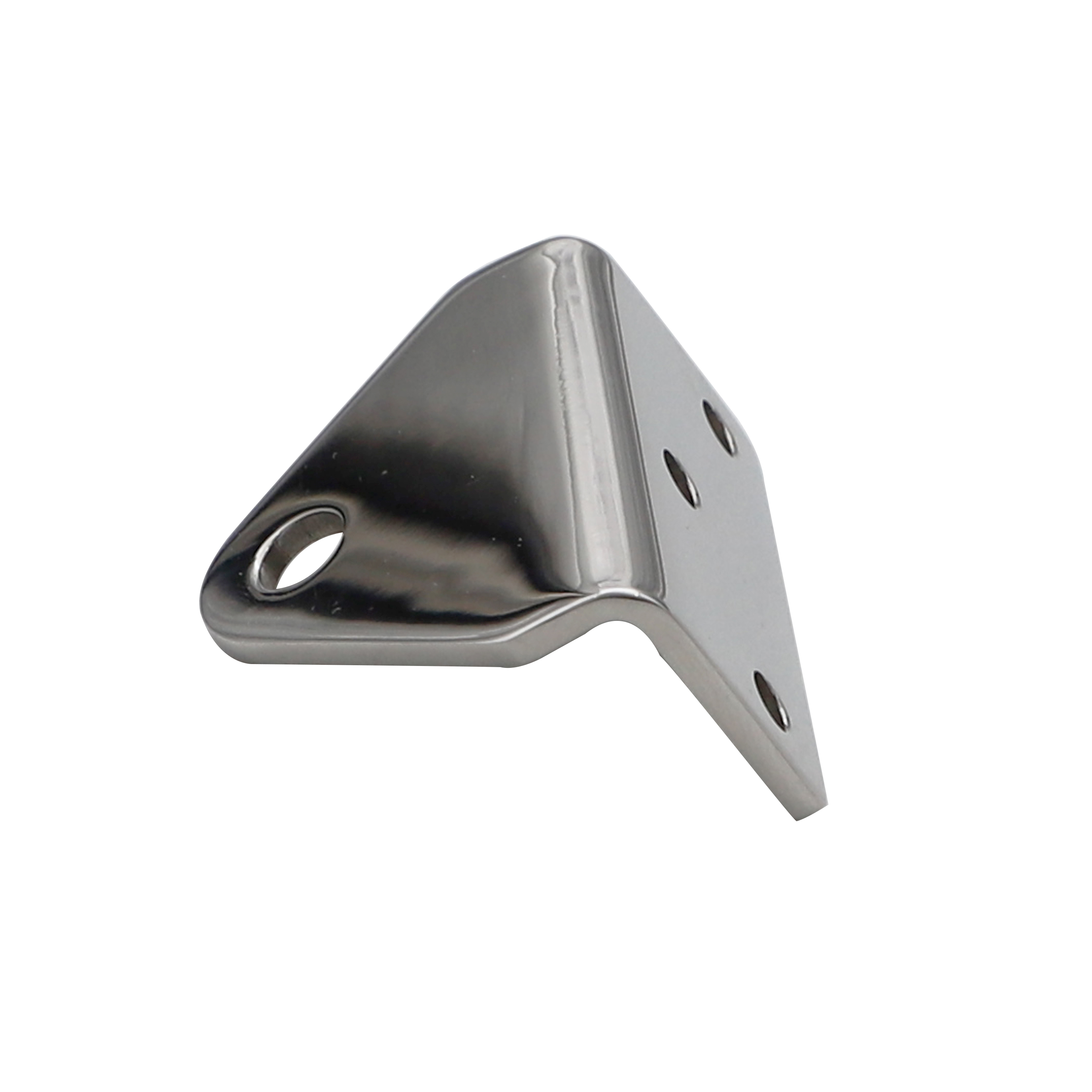 OEM 316 Stainless Steel L Shape Triangle Mounting Bracket, Marine Hardware 90 Degree Corner Support Bracket for Yacht Boat