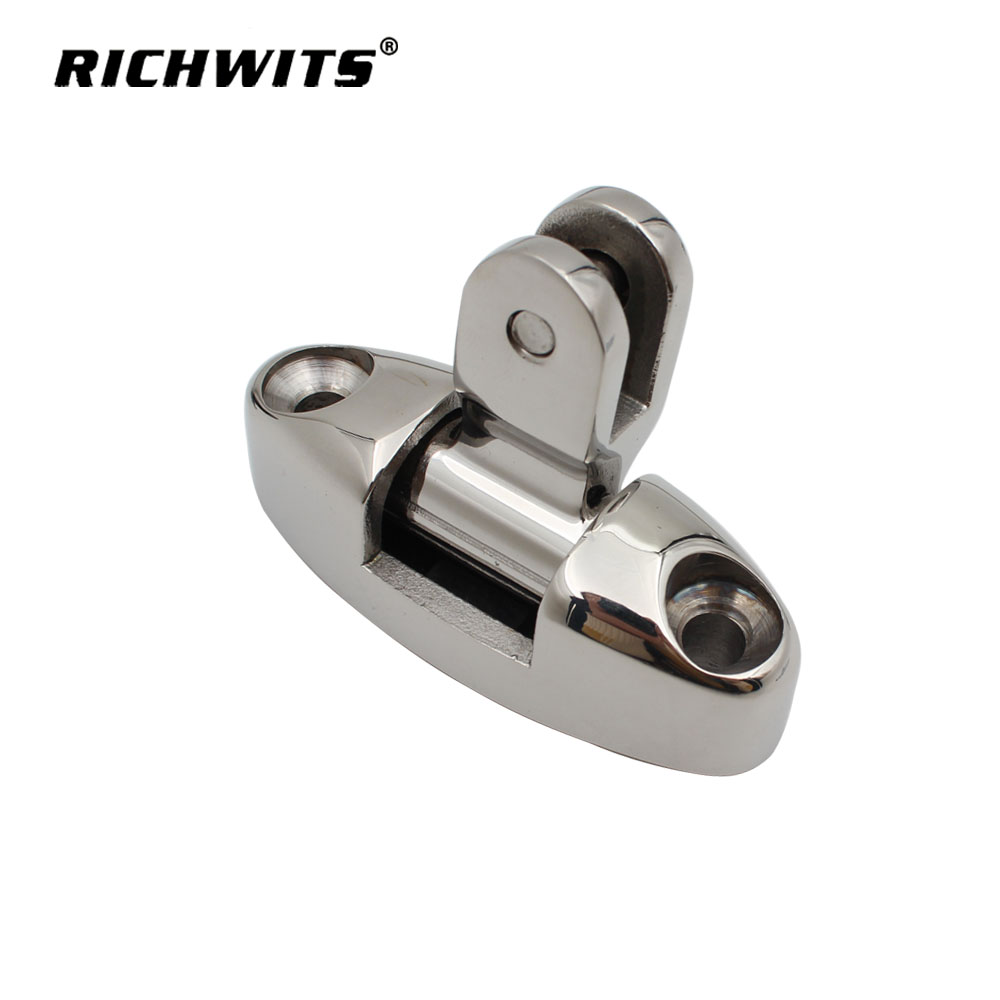 316 Stainless Steel Bimini Deck Hinge Swivel Mount Precision Casting