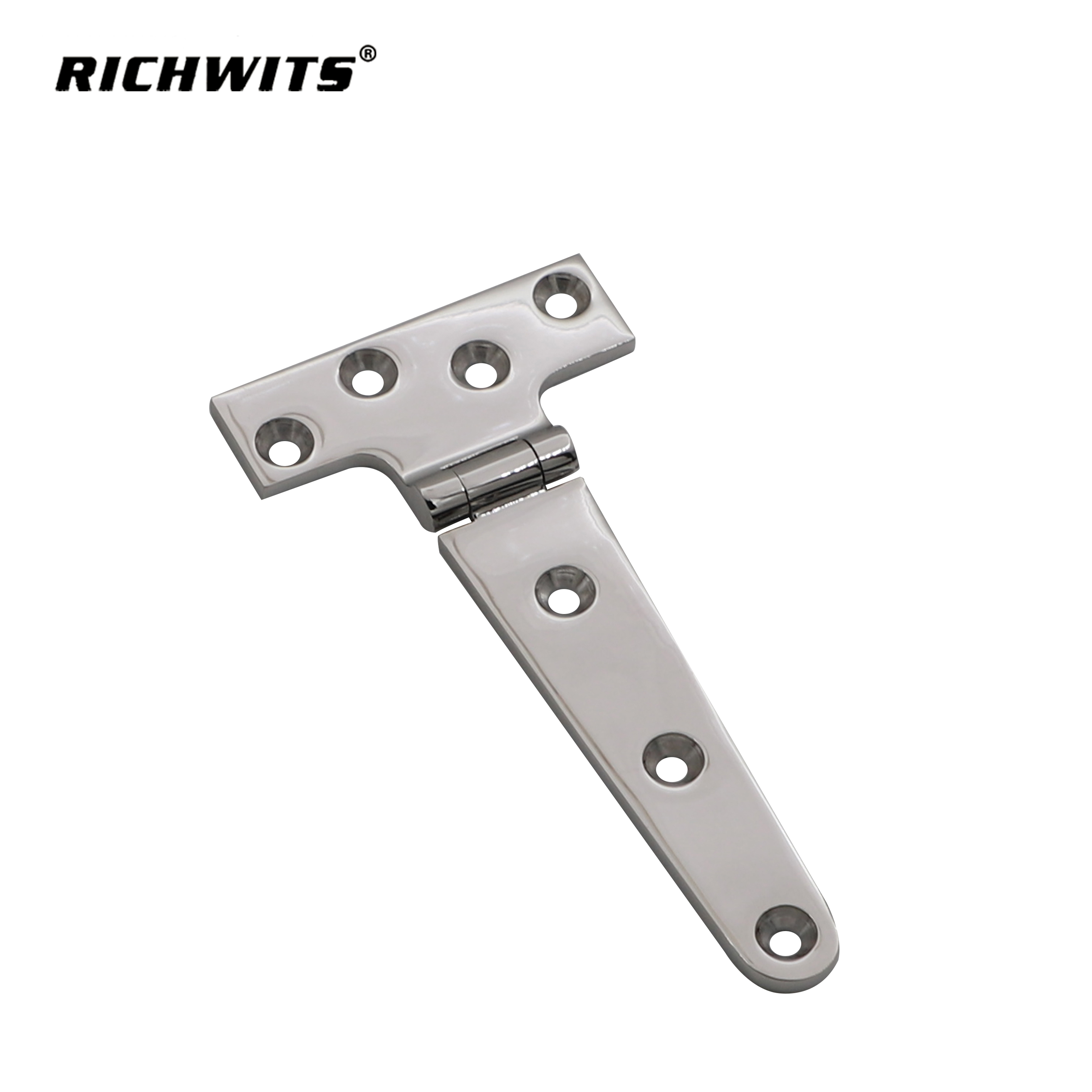 Hardware Stainless Steel 316 Seven-Hole T Shape Hinge for Ship Yacht Rv.