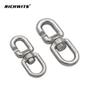 Stainless Steel 316 Marine Rope C Shape Figure 8 Chain Quick Connect Swivel Ring