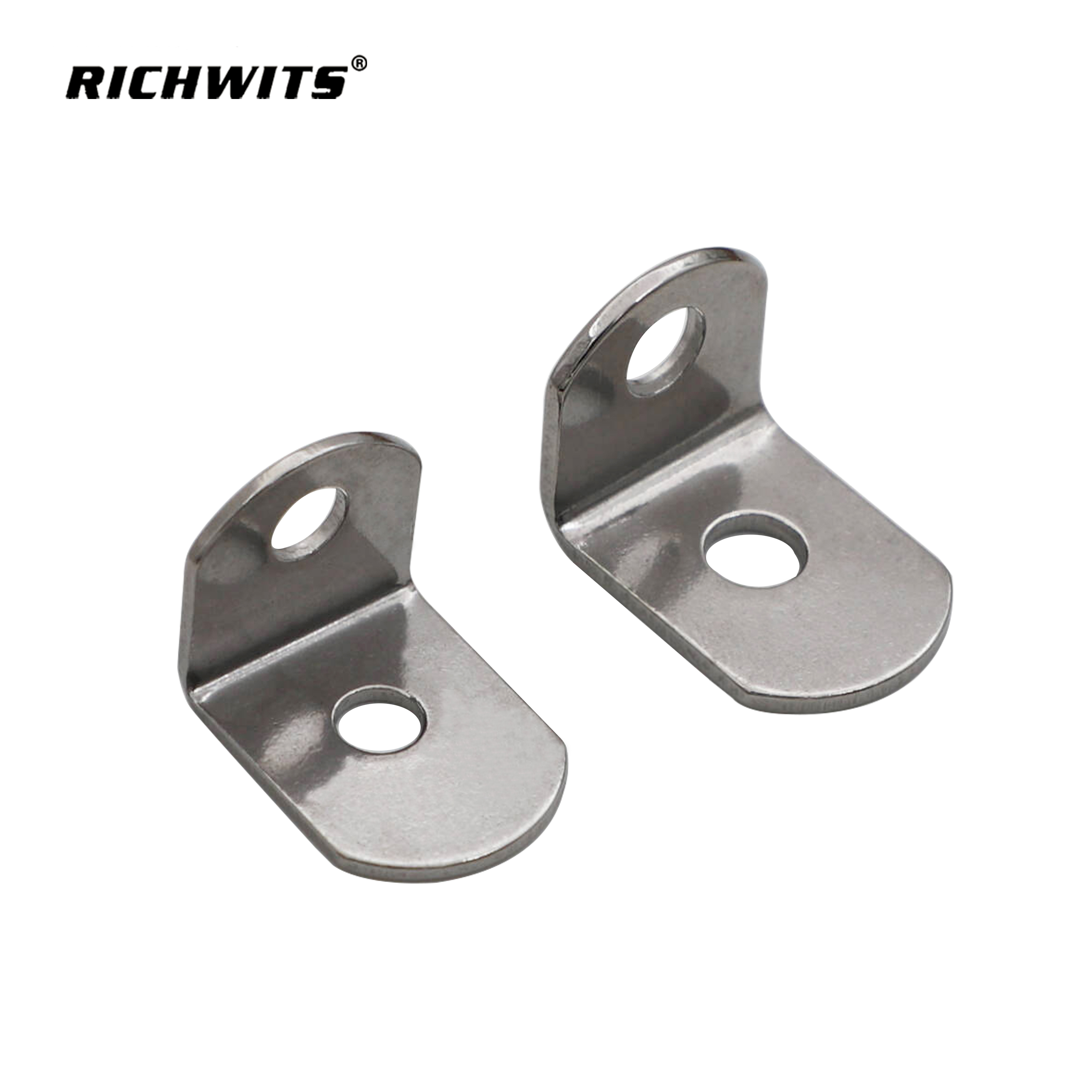 304 Stainless Steel 90 Degree L-Shaped Table Chair Thickened Corner Bracket Fixer
