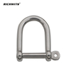 Stainless Steel 316 Electropolishing D Type Widened Safety Shackle Chain Accessories