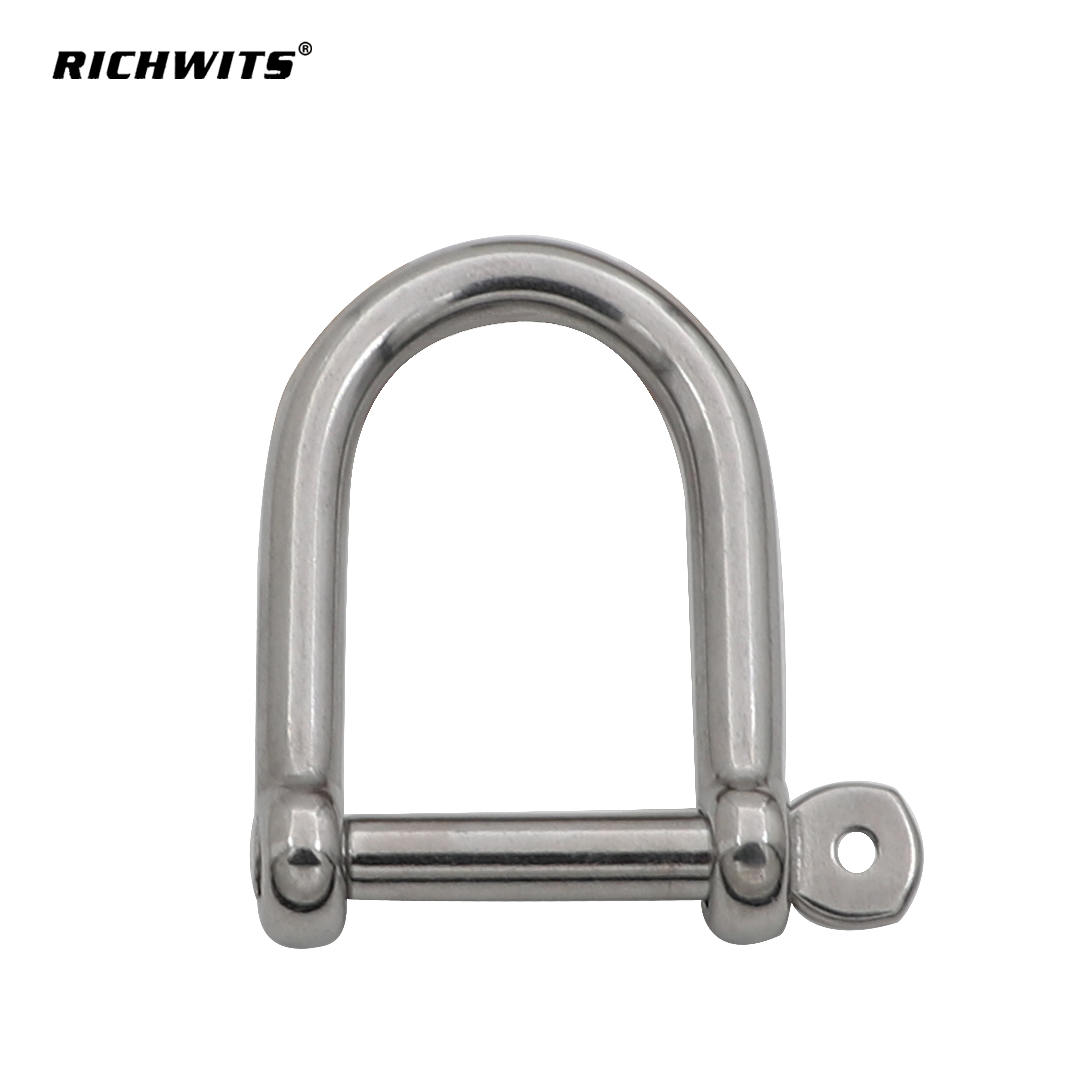 Stainless Steel 316 Electropolishing D Type Widened Safety Shackle Chain Accessories