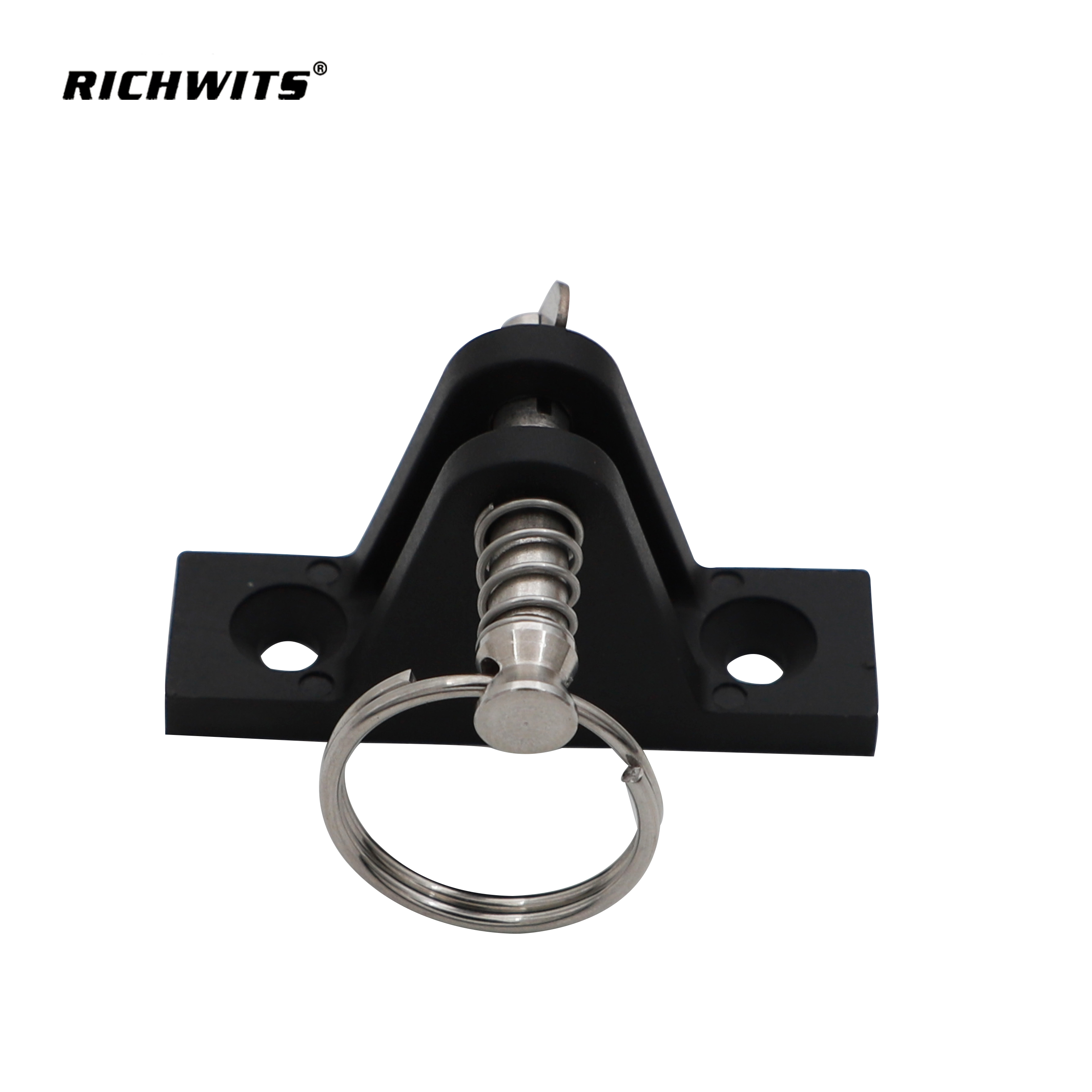  Plastic Nylon Black Ring Latch Pontoon Boat Mount Deck Hinge