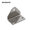OEM 316 Stainless Steel L Shape Triangle Mounting Bracket, Marine Hardware 90 Degree Corner Support Bracket for Yacht Boat