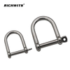 Stainless Steel 316 Electropolishing D Type Widened Safety Shackle Chain Accessories