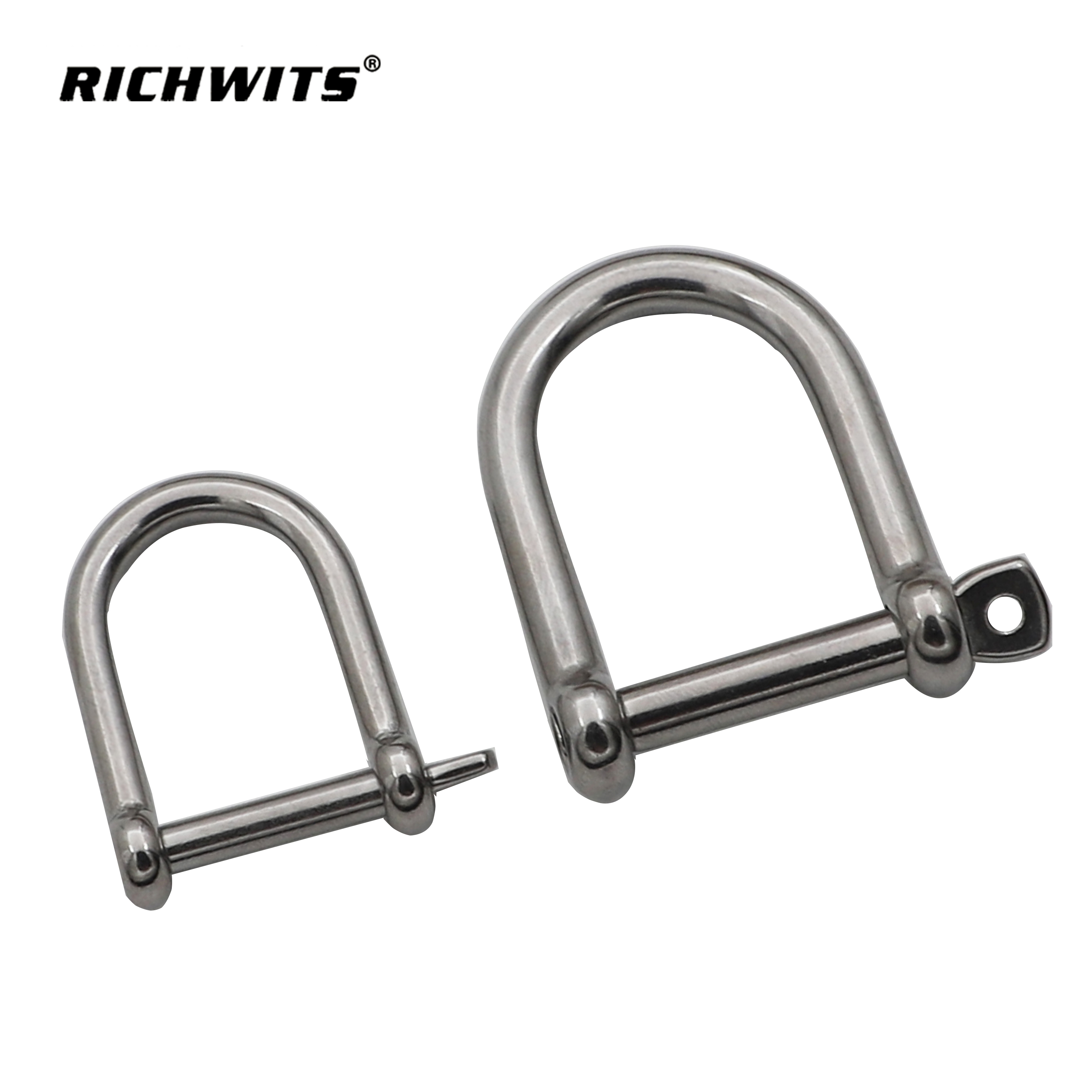 Stainless Steel 316 Electropolishing D Type Widened Safety Shackle Chain Accessories