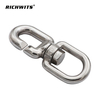 Stainless Steel 316 Marine Rope C Shape Figure 8 Chain Quick Connect Swivel Ring