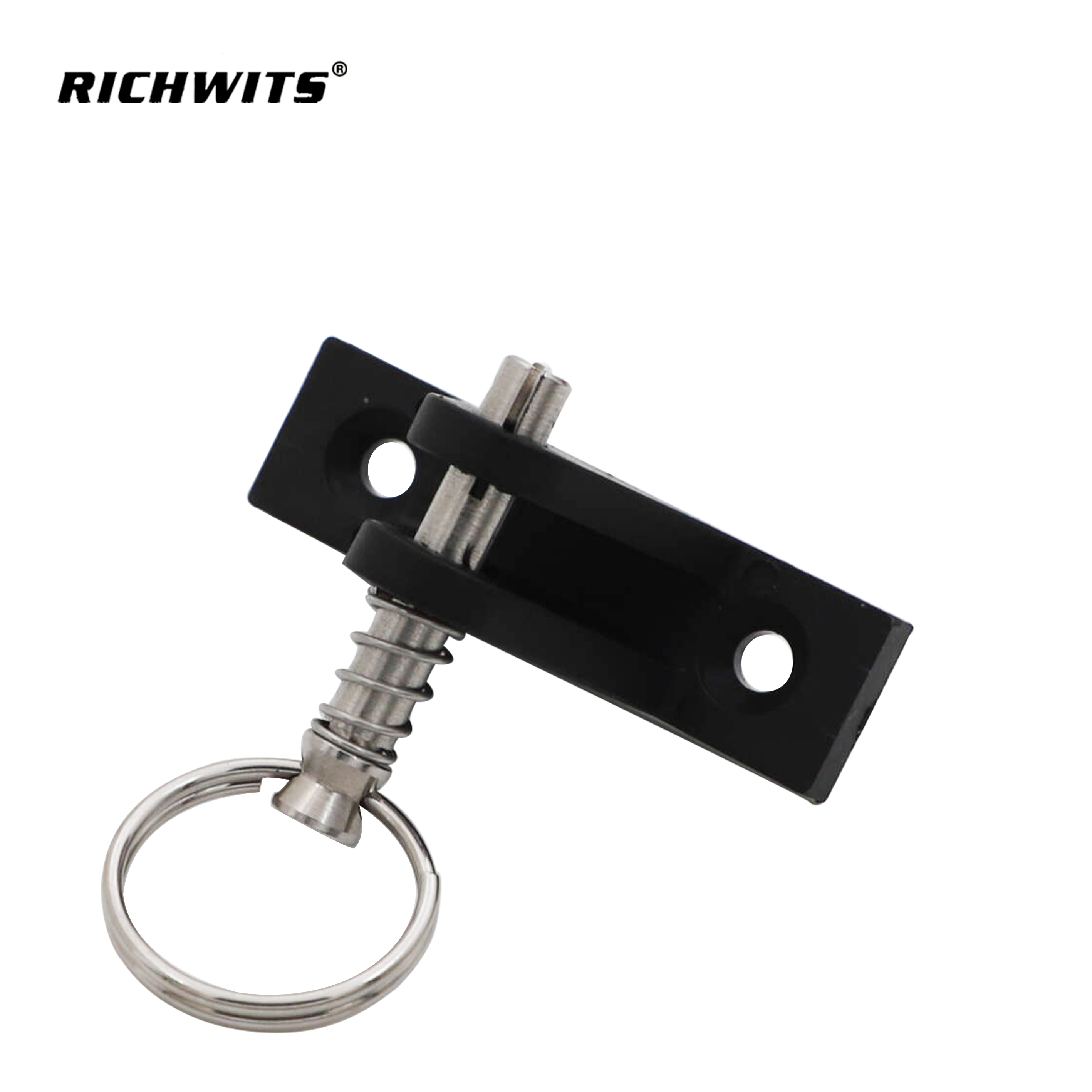  Plastic Nylon Black Ring Latch Pontoon Boat Mount Deck Hinge