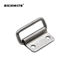 Heavy Duty Stainless Steel 304 Folding Cabinet Pull Handle, Double Hole Mount Metal Lifting Ring for Marine Hardware