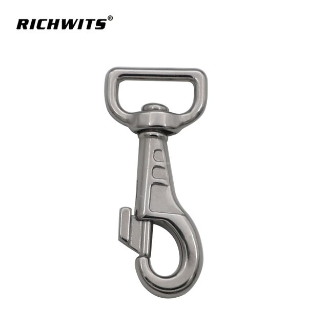 Factory Price Stainless Steel 304 Square Ring Snap Hook, Swivel Dog Clip for Pet Leash