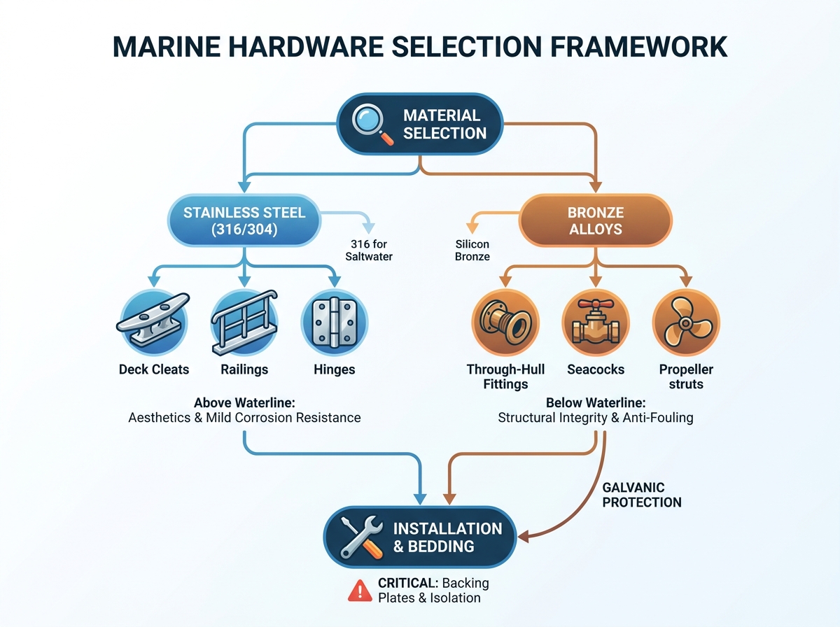 Marine Hardware and Accessories Selection