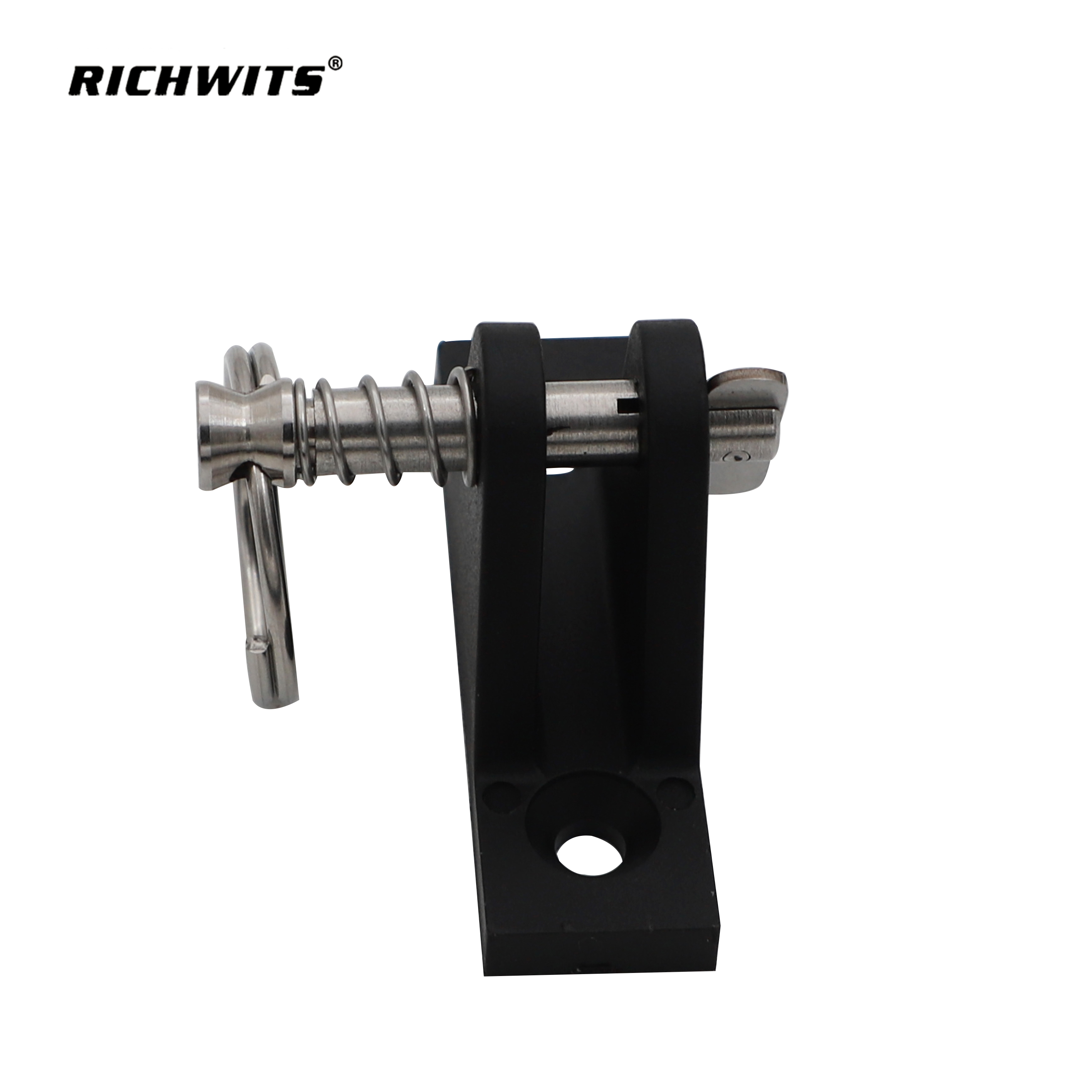  Plastic Nylon Black Ring Latch Pontoon Boat Mount Deck Hinge