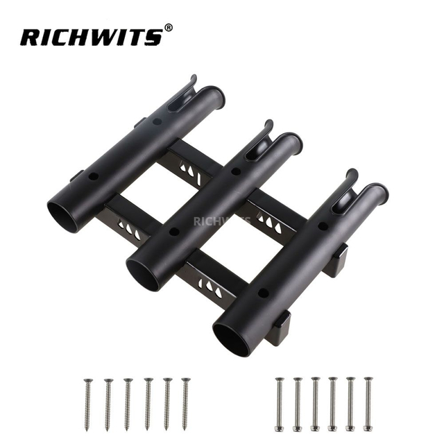 Marine Fishing Rod Holder Bracket Plastic Tube 3 Rod Rack Boat