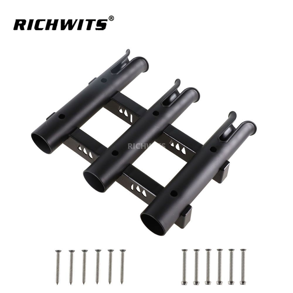Marine Fishing Rod Holder Bracket Plastic Tube 3 Rod Rack Boat