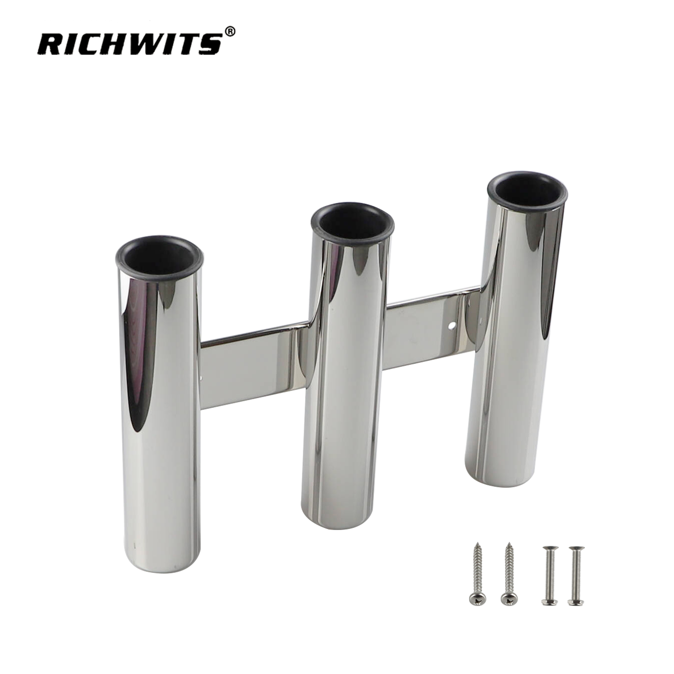 Marine Hardware Stainless Steel316 Fishing Racks Equipment Accessories 3 Tube Rod Holder