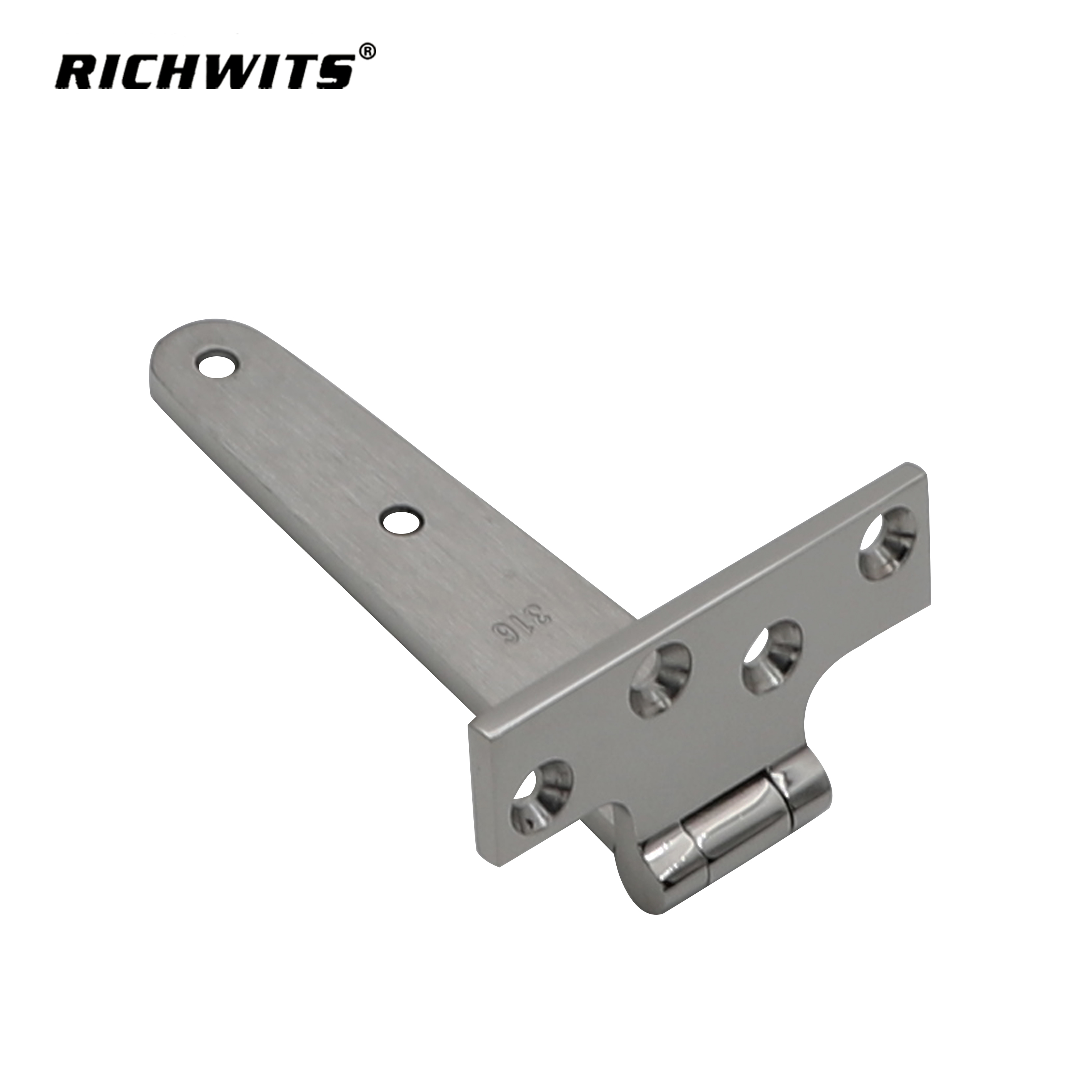Hardware Stainless Steel 316 Seven-Hole T Shape Hinge for Ship Yacht Rv.