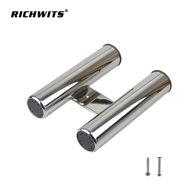 Stainless Steel 316 Marine Hardware Fishing Racks Equipment Accessories Double Rod Holder