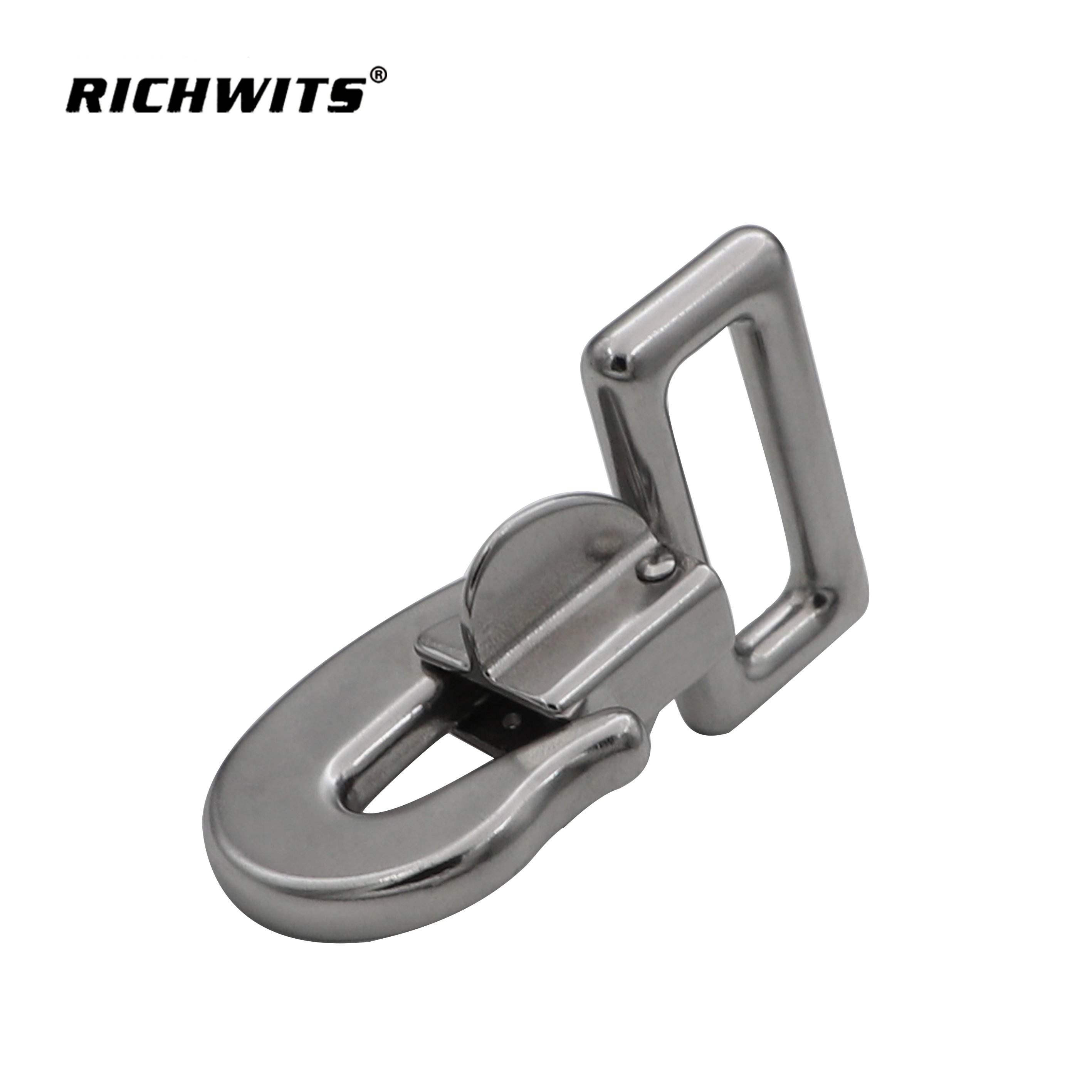 Factory Price Rigging Hardware 304 Stainless Steel Square Eye Snap Hook