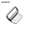 Heavy Duty Stainless Steel 304 Folding Cabinet Pull Handle, Double Hole Mount Metal Lifting Ring for Marine Hardware