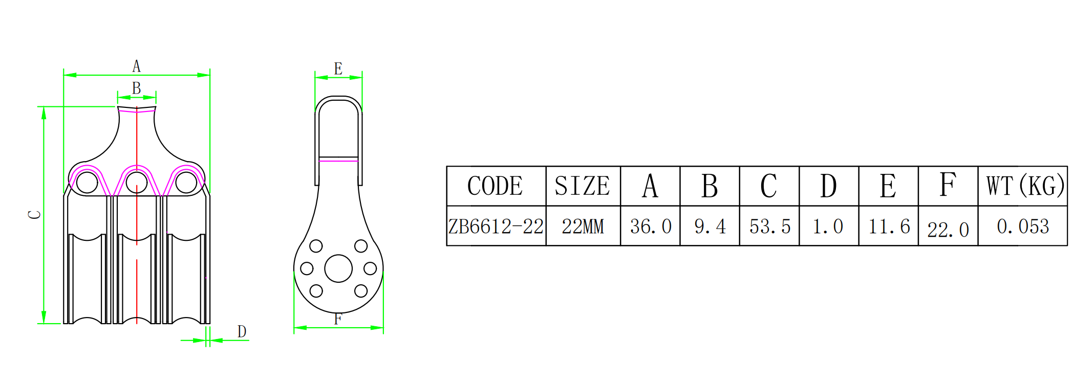 ZB6612size